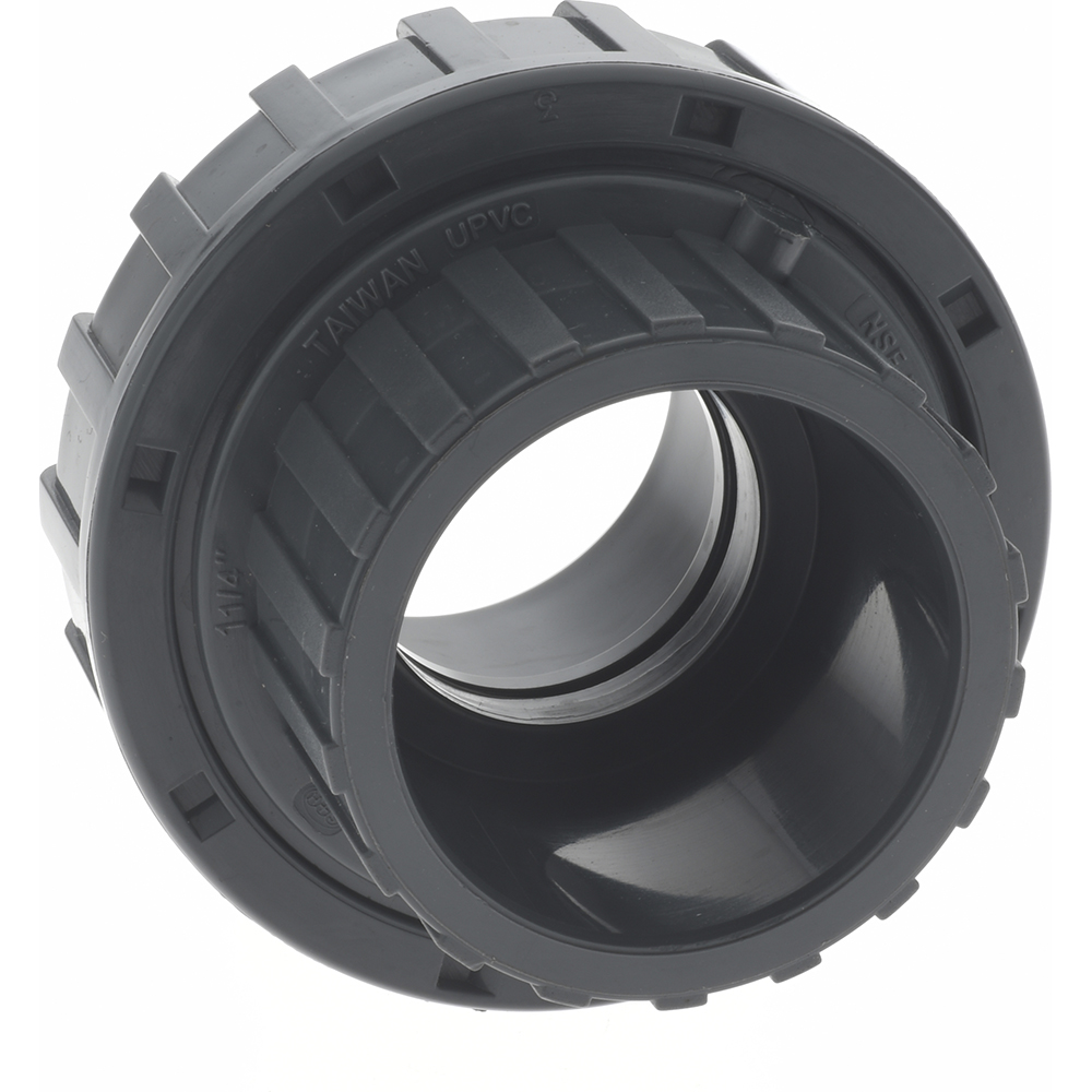 PROSOURCE 11/4" PVC Plastic Pipe Union with EPDM ORing 37001948
