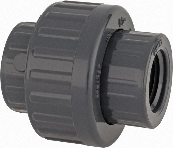 PROSOURCE 1/2" PVC Plastic Pipe Union with EPDM ORing 37001989