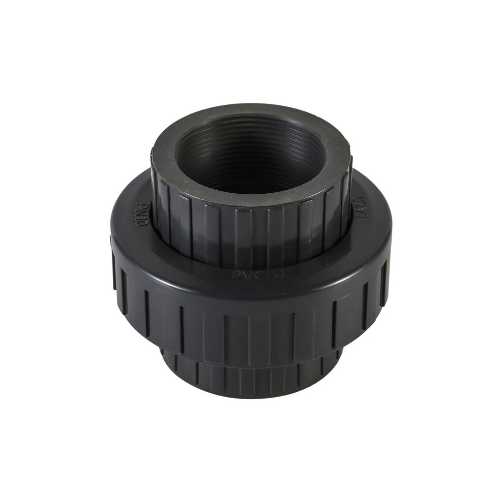 PRO-SOURCE 898-015 1-1/2" PVC Plastic Pipe Union with EPDM O-Ring Image