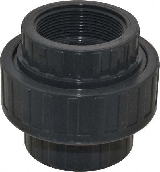 PROSOURCE 2" PVC Plastic Pipe Union with EPDM ORing 37002037