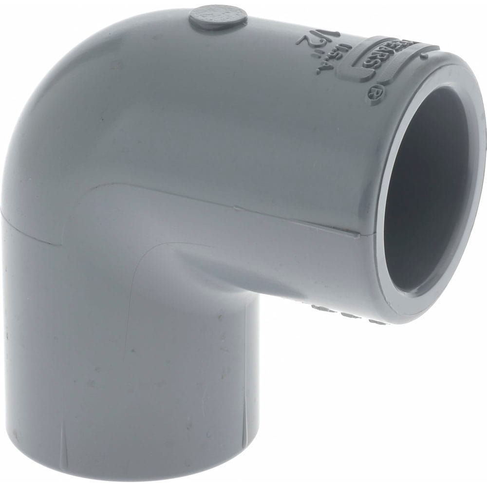 1/2"" CPVC Plastic Pipe 90° Elbow - Schedule 80, Slip x Slip End Connections | Part # - PRO-SOURCE 806-005C