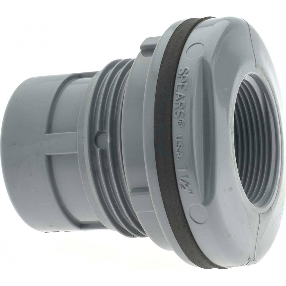 Value Collection 8172-015C 1-1/2" CPVC Plastic Pipe Bulkhead Tank Adapter Image