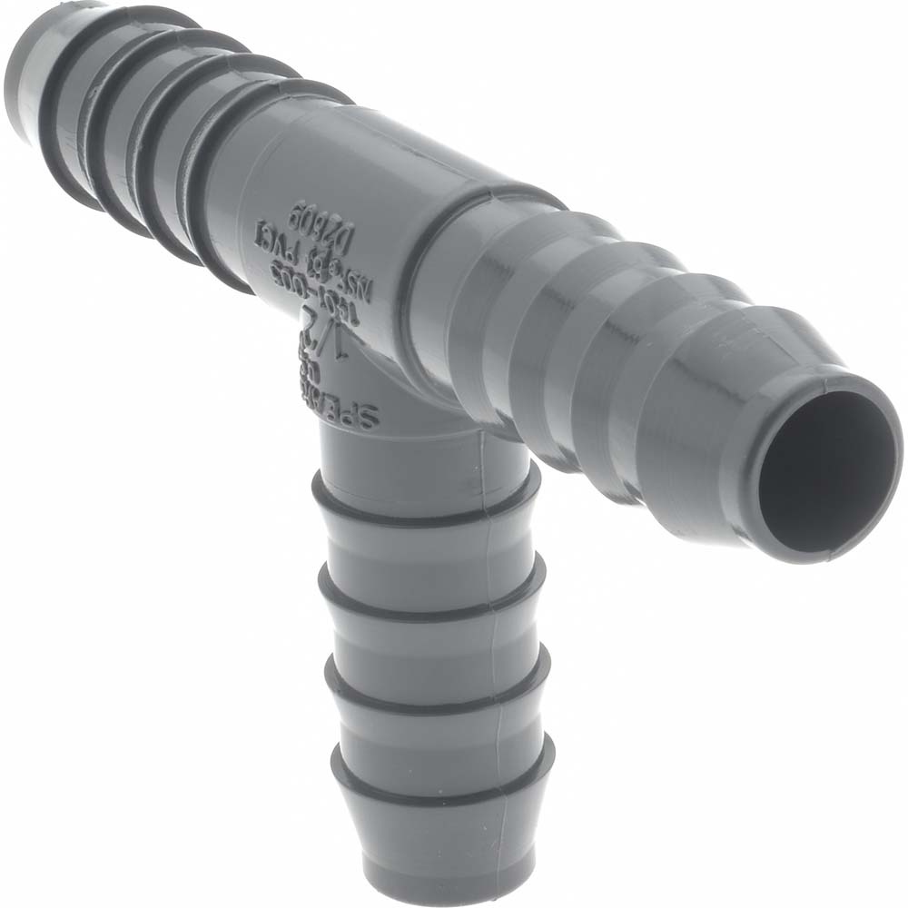 Value Collection Barbed Tube Insert Tee Plug 1/2" Barbs MSC Direct