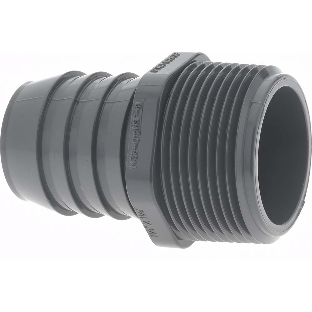 Value Collection Barbed Tube Adapter 11/4" Barbs, 11/4" MIPT MSC