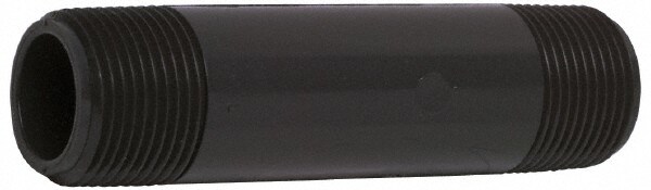 4" Pipe, 5" Long PVC Threaded Plastic Pipe Nipple