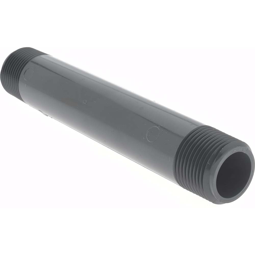 Value Collection 3/4" Pipe, 6" Long PVC Threaded Plastic Pipe Nipple