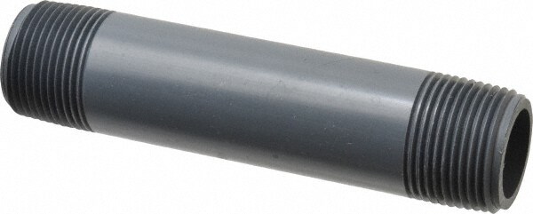 1" Pipe, 5-1/2" Long PVC Threaded Plastic Pipe Nipple