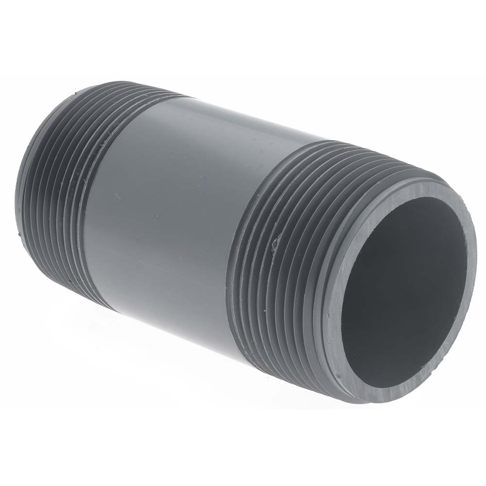 Value Collection 11/2" Pipe, 31/2" Long PVC Threaded Plastic Pipe