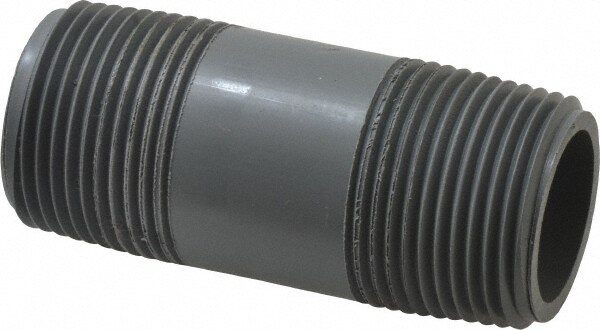 1" Pipe, 3" Long CPVC Threaded Plastic Pipe Nipple