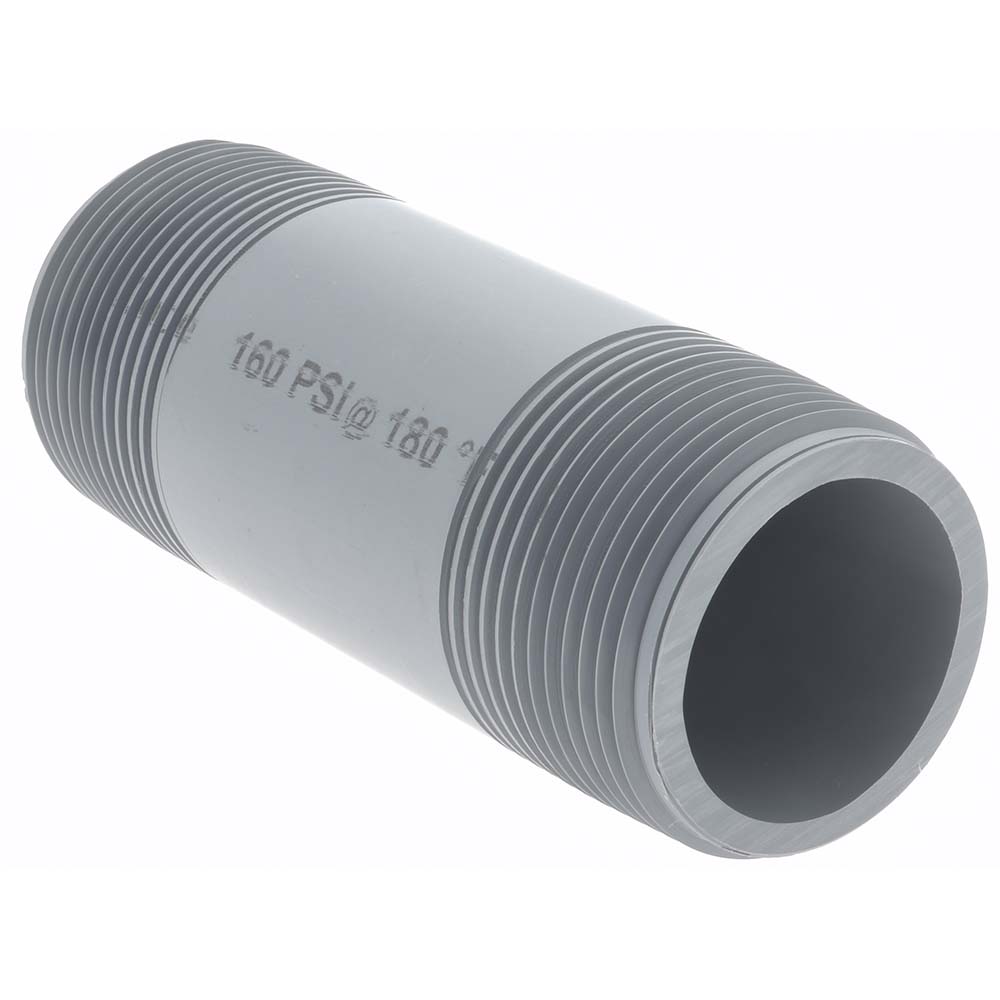 Value Collection 11/4" Pipe, 4" Long CPVC Threaded Plastic Pipe