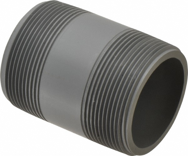 Value Collection 2" Pipe, 3" Long CPVC Threaded Plastic Pipe Nipple