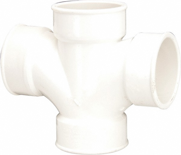 B&K Mueller Drain, Waste & Vent Sanitary Cross 3" Fitting, All Hub