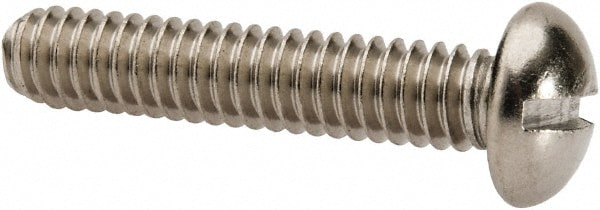 Value Collection R56002158 Machine Screw: 1/4-20 x 1-1/4", Round Head, Slotted Image