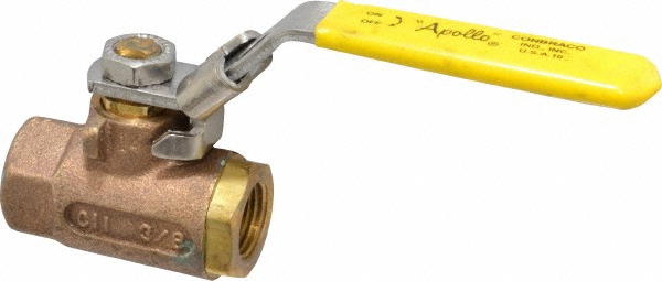 Standard Manual Ball Valve: 3/8" Pipe, Standard Port - FNPT x FNPT