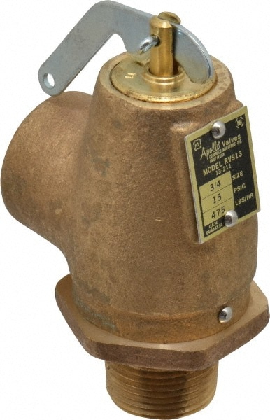 Conbraco 13-211-B15 ASME Low Pressure Steam Heating Relief Valve: 3/4" Inlet, 15 Max psi Image