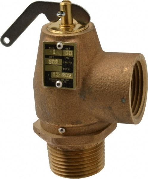 Conbraco 13-202-B10 ASME Low Pressure Steam Heating Relief Valve: 1" Inlet, 10 Max psi Image