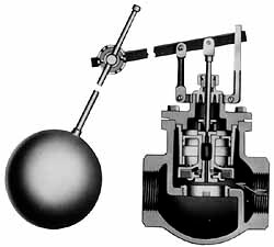 3/4" Pipe, Bronze, Globe Pattern-Double Seat, Automatic Float Valve