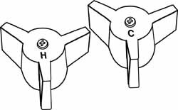 Faucet Handles; Type: Faucet Handles ; Style: Colony CP Handles (T,S) ; For Manufacturer: AS ; For Manufacturer's Number: 72353-021/23 ; PSC Code: 4510