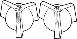 Faucet Handles; Type: Faucet Handles ; Style: CP Handles (L, K, T/S) ; For Manufacturer: PP ; For Manufacturer's Number: 800-3H&C ; PSC Code: 4510