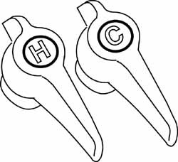 Faucet Handles; Type: Faucet Handles ; Style: CP VISE-GRIP HANDLES ; For Manufacturer: EMPTY ; For Manufacturer's Number: EMPTY ; PSC Code: 4510
