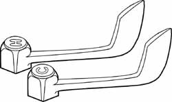 Faucet Handles; Type: Faucet Handles ; Style: CP FIT ALL ADA HOSPITAL LEVER HANDLES ; For Manufacturer: FA ; For Manufacturer's Number: EMPTY ; PSC Code: 4510