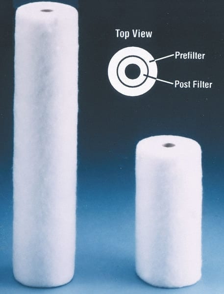 Value Collection WS-PL-BVB200001 Plumbing Cartridge Filter: 4-5/16" OD, 20" Long, 1 micron, Polypropylene 