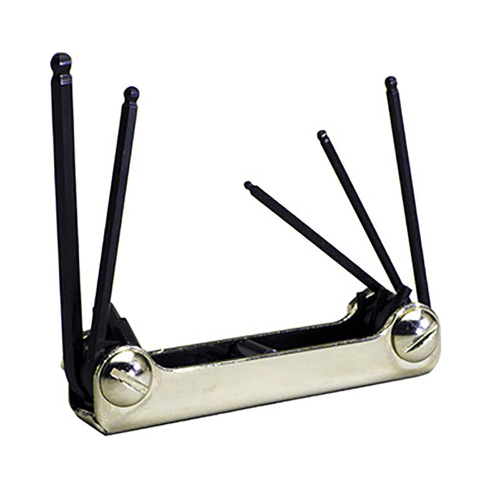 5 Piece Fold-Up Ball End Hex Key Set