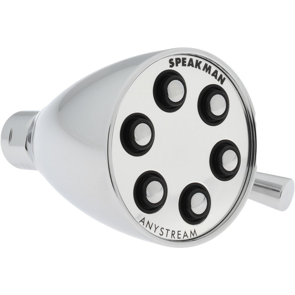 2.5 GPM, 2-3/4 Face Diameter, Shower Head with Brass Ball Joint