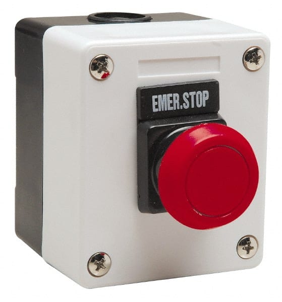 ACI 104544 Push-Button Control Station: Momentary, NO/NC, Emergency Stop 