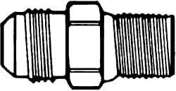 Gas Connector Fittings; Type: Straight Fitting ; End Connections: FL x FIP ; Fitting Size: 5/8 x 1/2 (Inch); Thread Size: 15/16-16