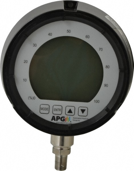 Made in USA PG10-5000-GB Pressure Gauge: 4-1/2" Dial, 5,000 psi, 1/4" Thread, Lower Mount Image