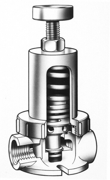 3/4" Pipe, NPTF End Connection, PVC Pressure Regulating Valve