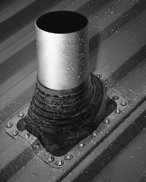 Roof Flashings For Pipe; Fits Pipe Size: 1-1/4 - 3