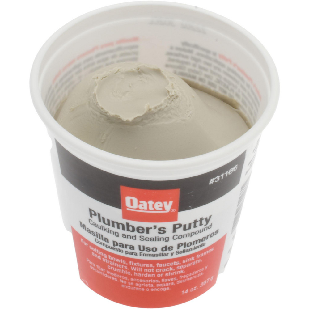 Oatey Putty; Type Plumber's Putty; Container Size 14 oz; For Use
