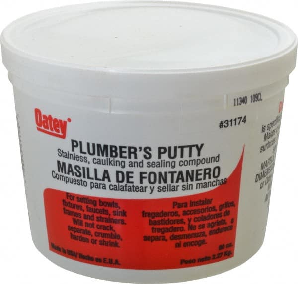 Putty; Type: Plumber's Putty ; Container Size: 5 Lbs. ; For Use With: & Strainer Baskets; Frames; faucets ; Color: Silver ; PSC Code: 8040 ; Product Service Code: 8040