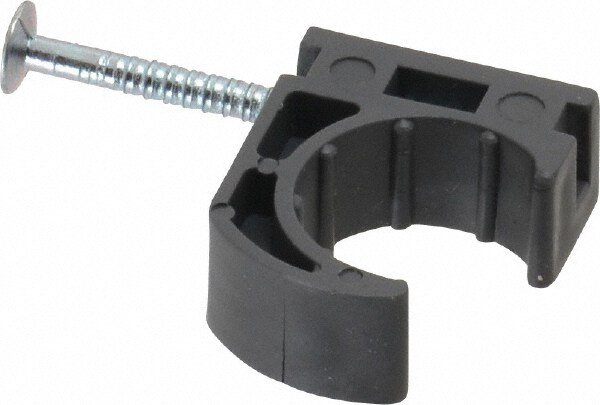 1/2" Pipe, Ribbed Pipe Clamp with Nail