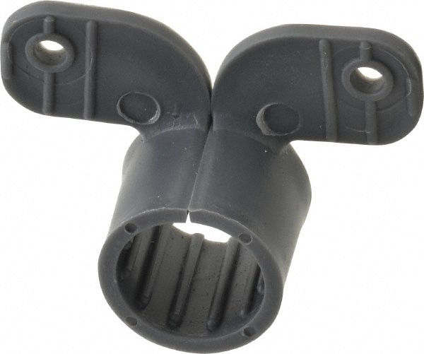 Suspension Pipe Clamp: 1/2" Pipe, Polypropylene, Blue, Gray & Silver