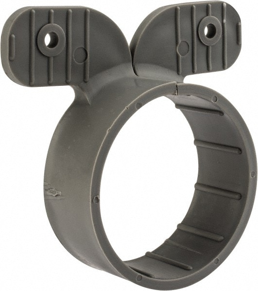 Suspension Pipe Clamp: 2" Pipe, Polypropylene, Gray