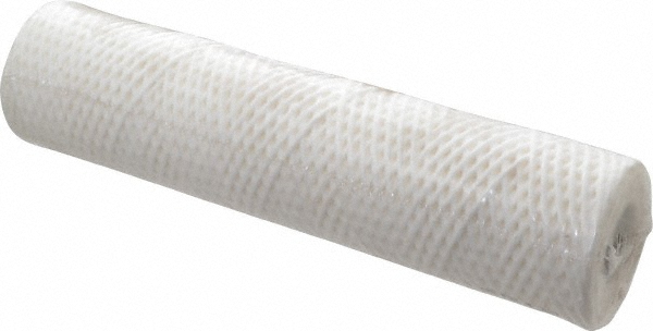 Plumbing Cartridge Filter: 2-1/2" OD, 10" Long, 20 micron, Cotton - 10" Long