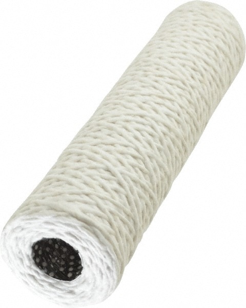 Plumbing Cartridge Filter: 2-1/2" OD, 10" Long, 5 micron, Acetate Cotton