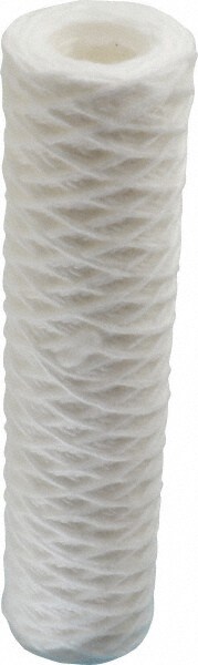 Plumbing Cartridge Filter: 2-1/2" OD, 10" Long, 1 micron, Polypropylene Cotton