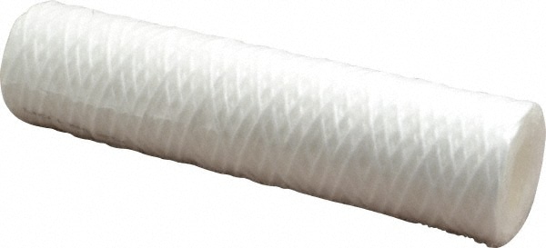 Plumbing Cartridge Filter: 2-1/2" OD, 10" Long, 5 micron, Polypropylene Cotton