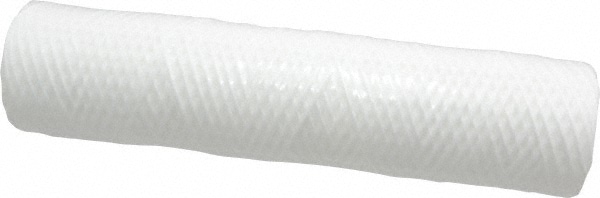 Plumbing Cartridge Filter: 2-1/2" OD, 10" Long, 20 micron, Polypropylene Cotton