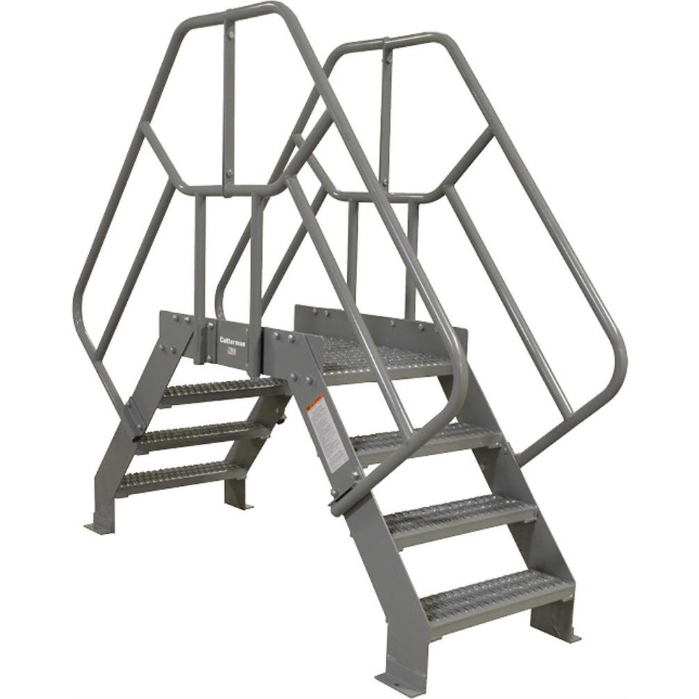 Cotterman 4Step Aluminum Crossover Bridge 500 lb Capacity, 365/8