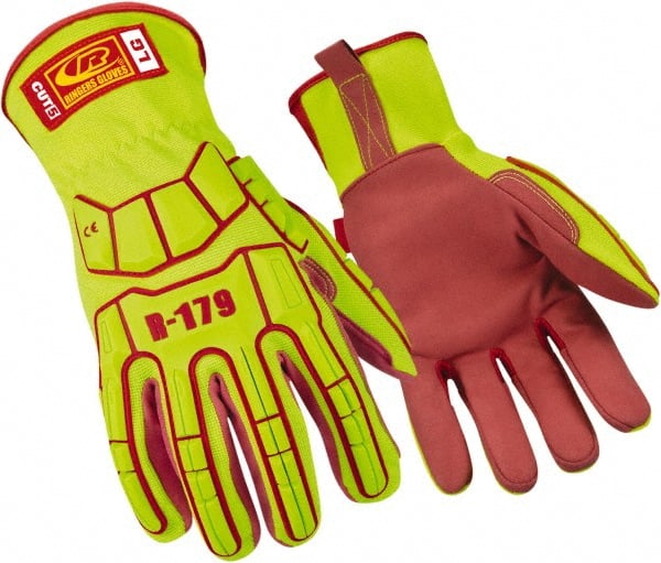 Ringers Gloves R179-09 Cut-Resistant Gloves: Size M, ANSI Cut A5, Synthetic Leather 