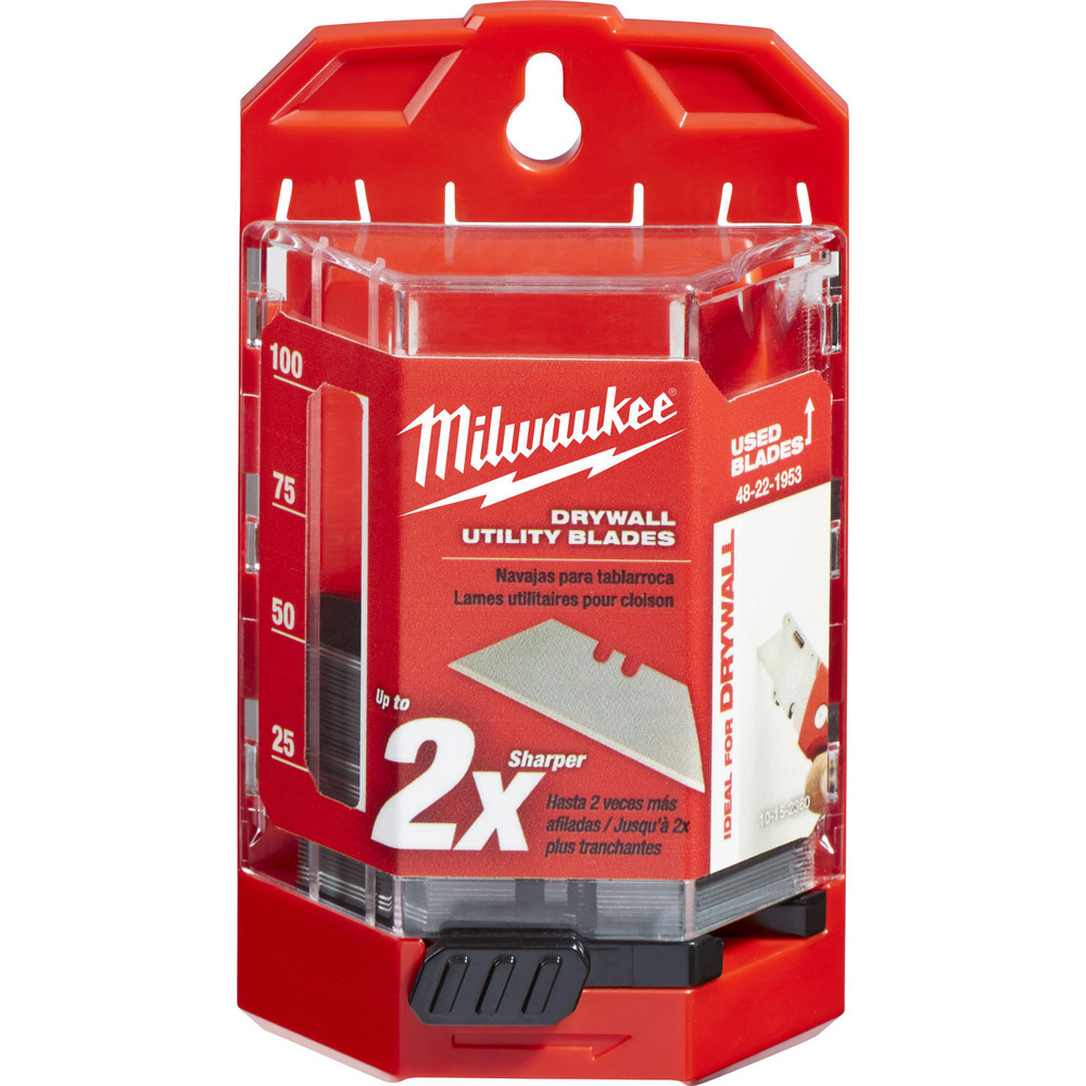 Drywall Utility Knife Blades with Dispenser, 50-Pack - 50 Pc