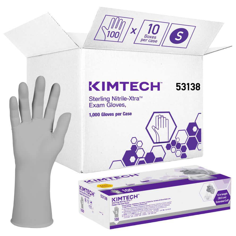 Disposable Gloves: Small, 3.5 mil Thick, Nitrile, Medical Grade