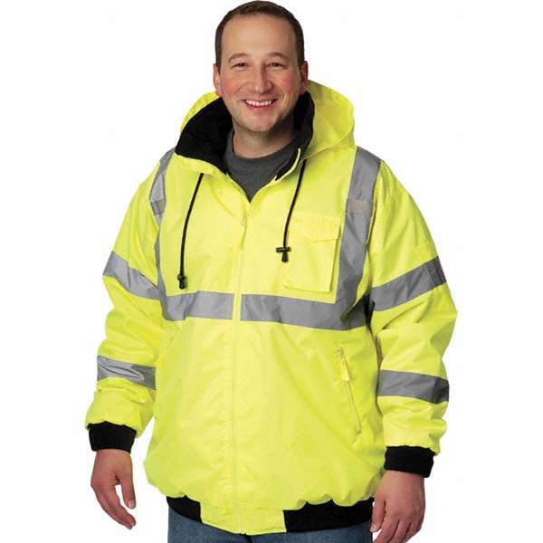 PiP High Visibility Vest: 3X-Large, General Purpose Vest, ANSI Class 3 - Hi-Vis Yellow, 8 Pocket | 10-Pack | Part #333-1762-LY/3X