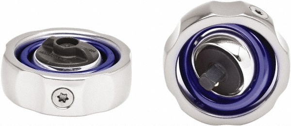 Gimbal Ratchet: 1/4" Drive, Round Head - 87.63 mm OAL, 72 Gear Teeth, Chrome-Plated