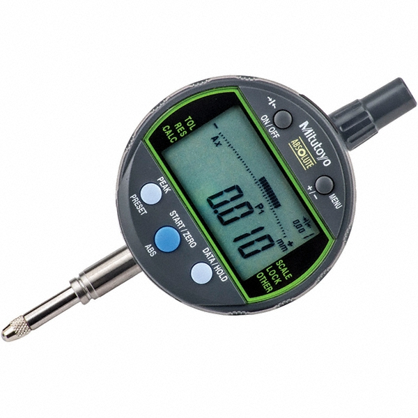 Mitutoyo - LCD Electronic Drop Indicator: 12.70 mm Max, Lug Back | MSC ...